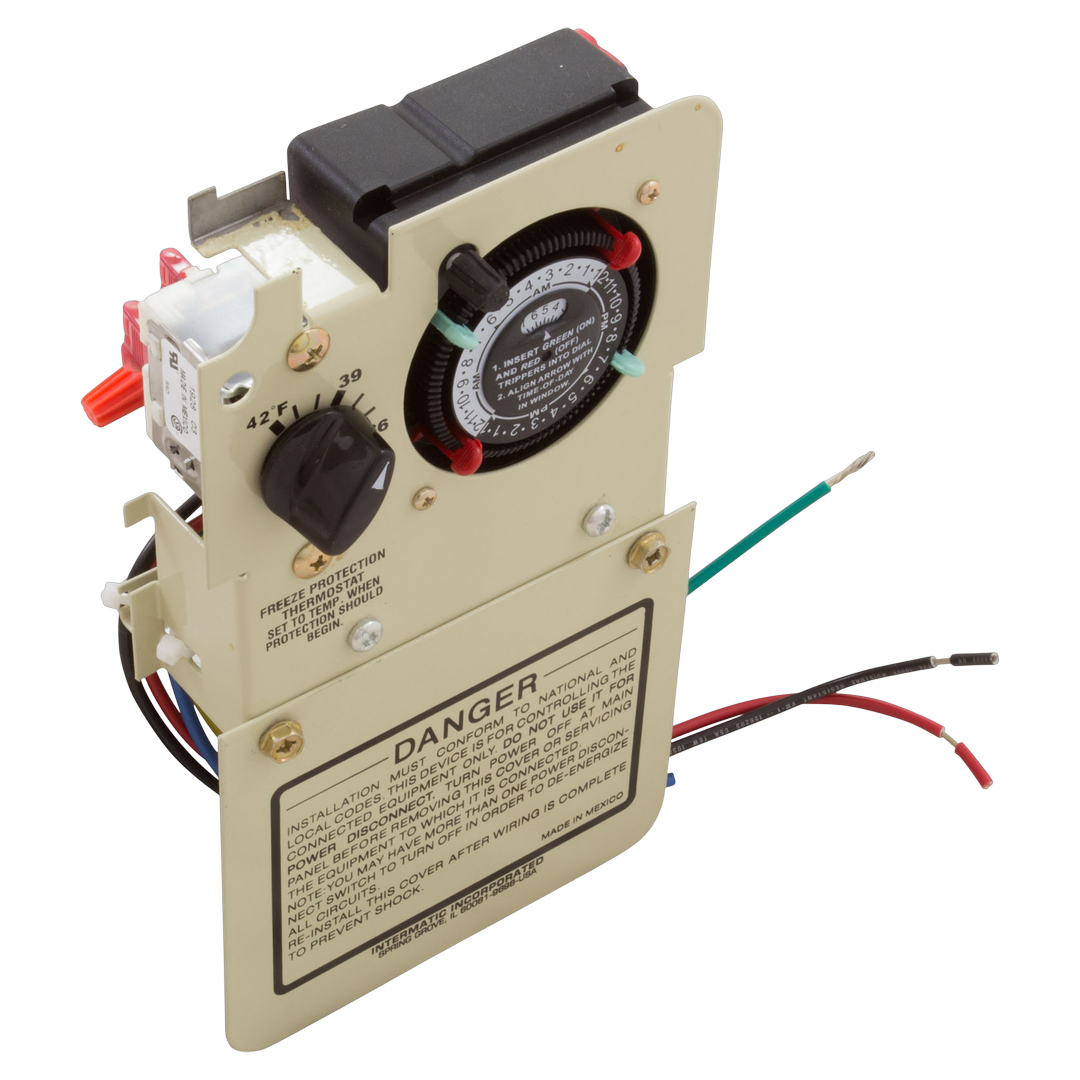 Intermatic PF1102MT timer with freeze protection dial and wires