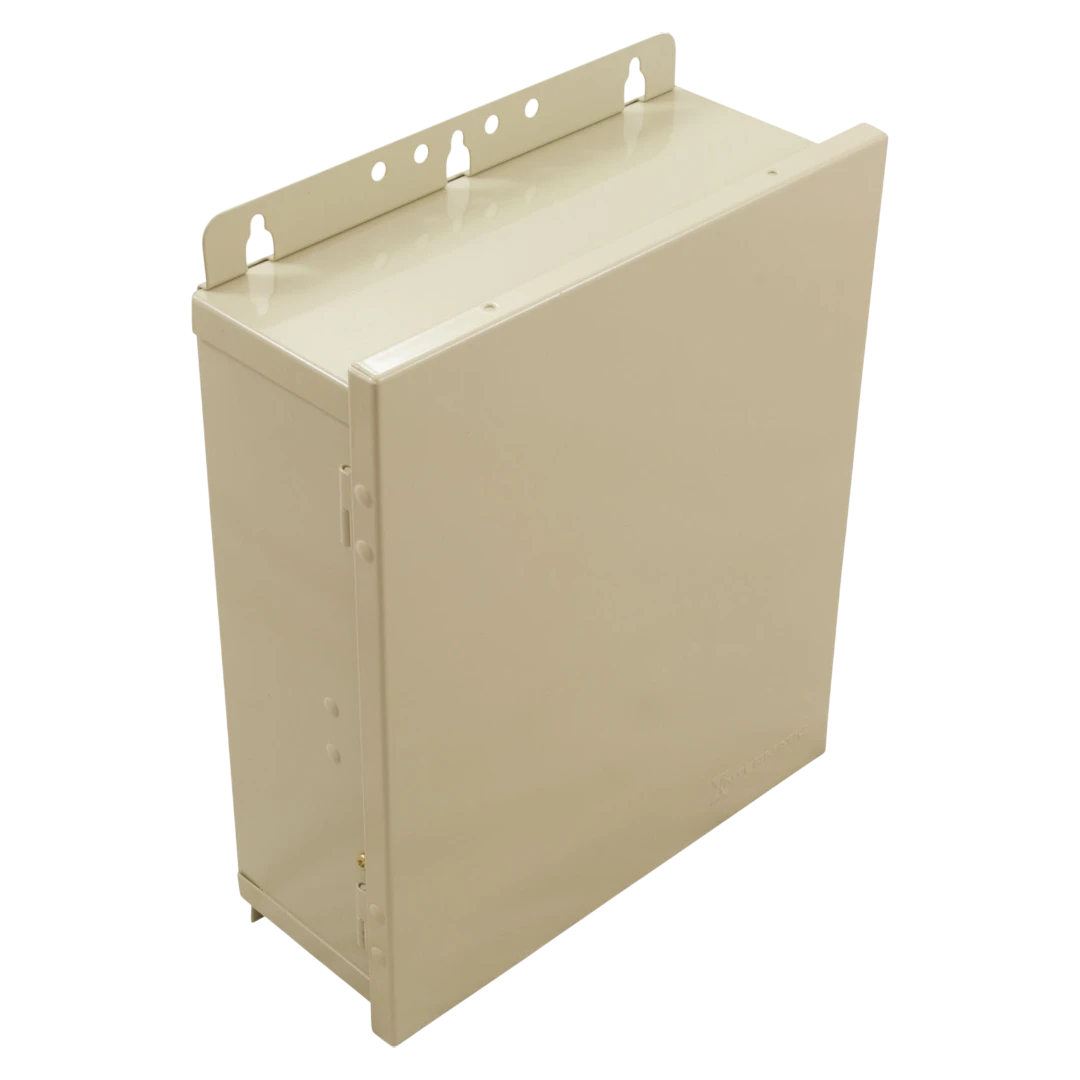 Intermatic PF1202T utility enclosure with hinged door and bracket