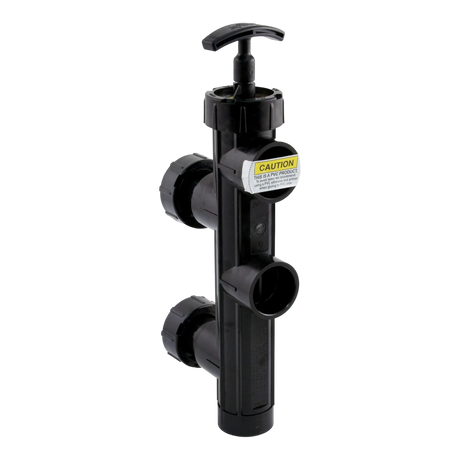 Jandy Pro Series 2 Inch Slide Valve with pre-plumbed union kit for DEL48/DEL60 filters.