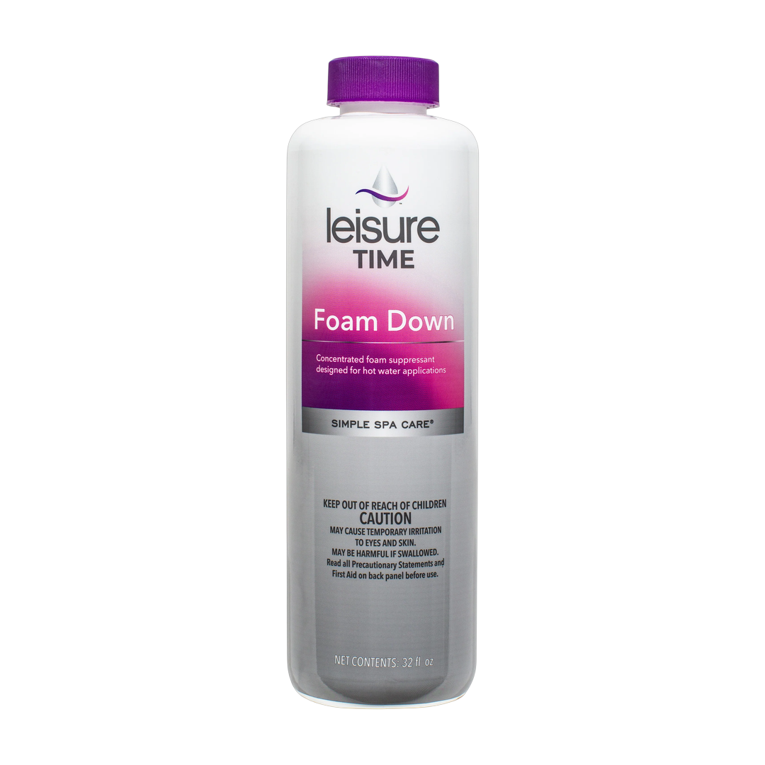 Leisure Time Foam Down 32 oz spa foam suppressant bottle