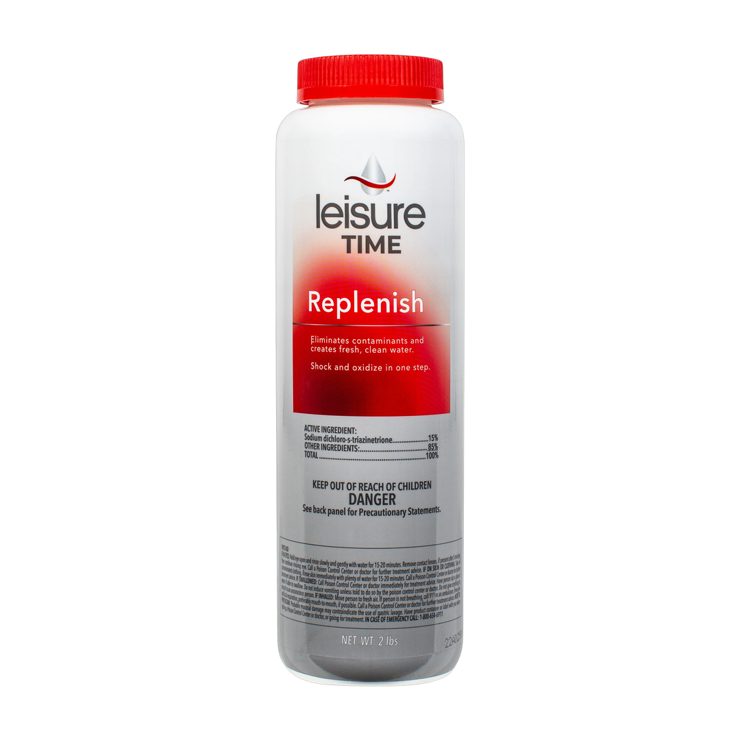 Leisure Time Replenish 2 lb spa shock and oxidizer bottle