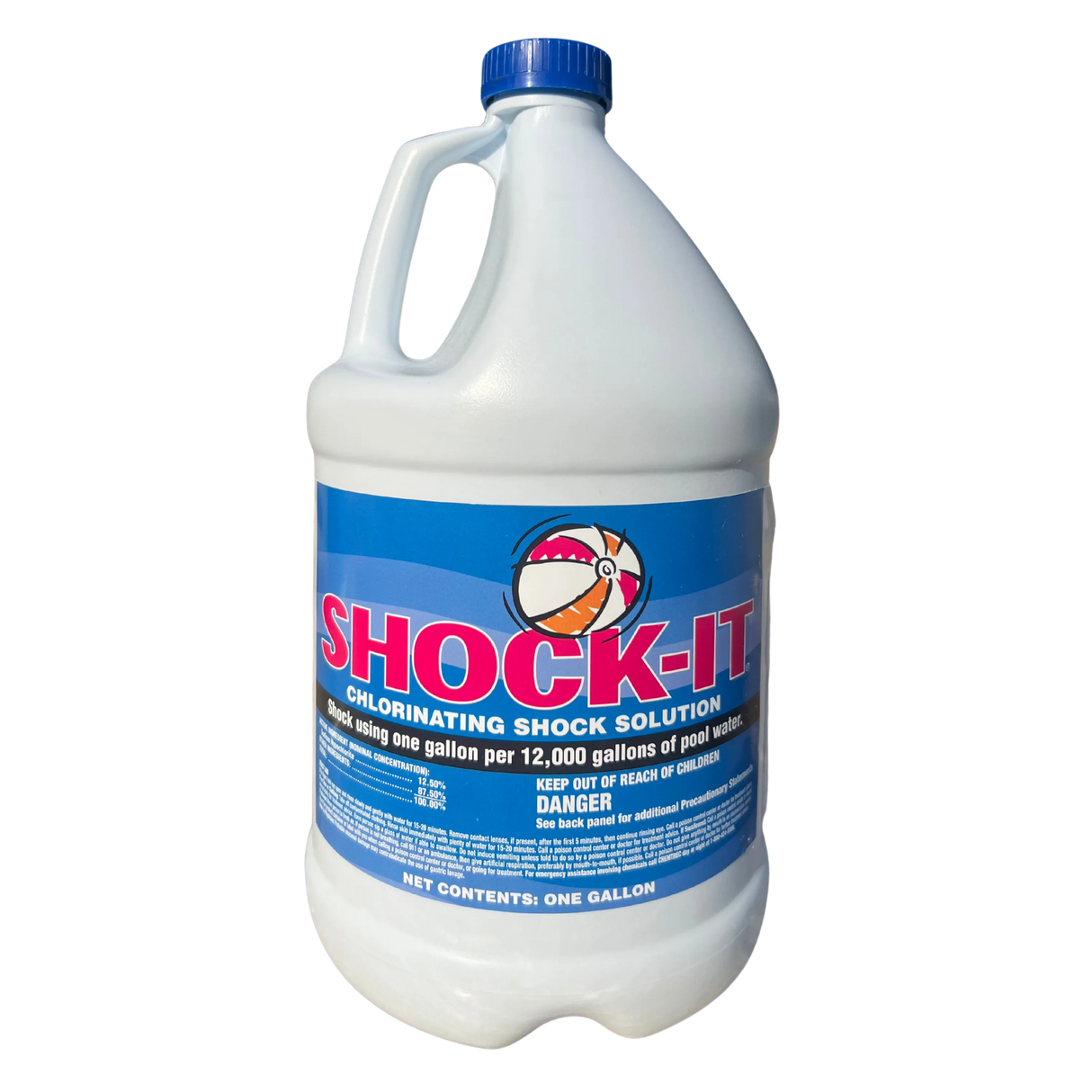 liquid shock-it, 1 gallon 12.5% chlorinating  shock solution