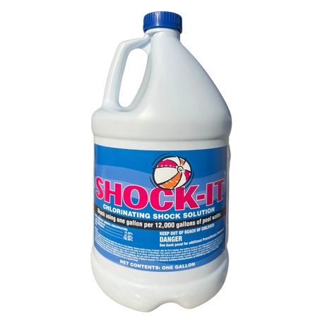 liquid shock-it, 1 gallon 12.5% chlorinating  shock solution