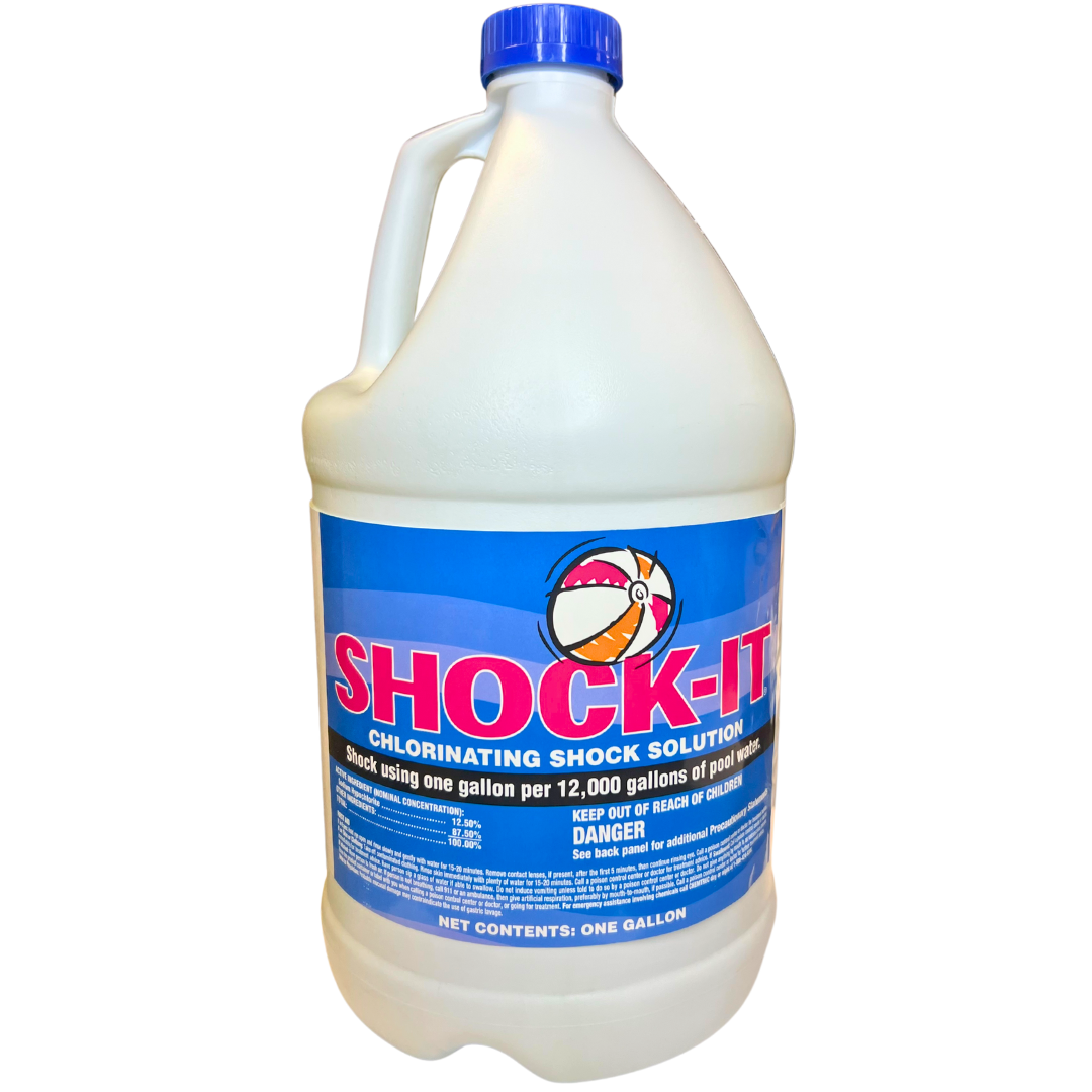 Shock-It Liquid Chlorine 12.5% Sodium Hypochlorite