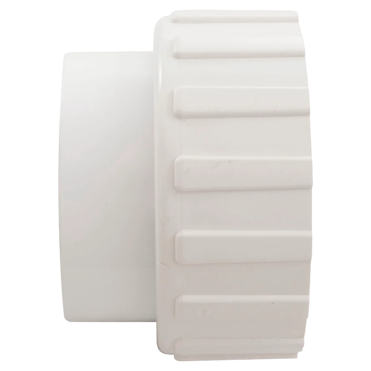 Magic Plastics 2" Pump Union FBT x Slip (0602-20) — side view