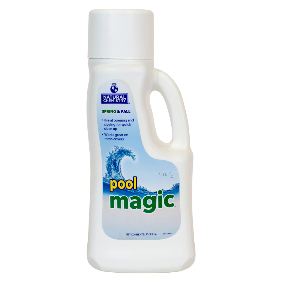 Natural Chemistry Pool Magic Spring & Fall seasonal enzyme pool treatment bottle