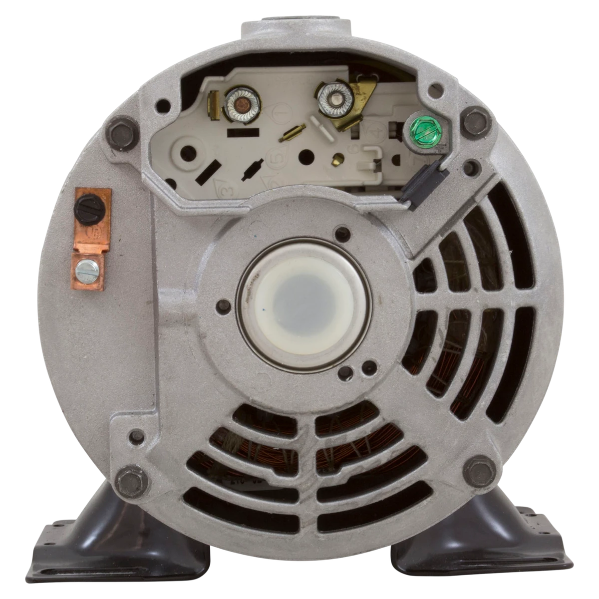 Nidec Motor Corp/US Motors 1.5 HP Thru-Bolt Spa Motor (AGD15FL1) — shaft reverse view