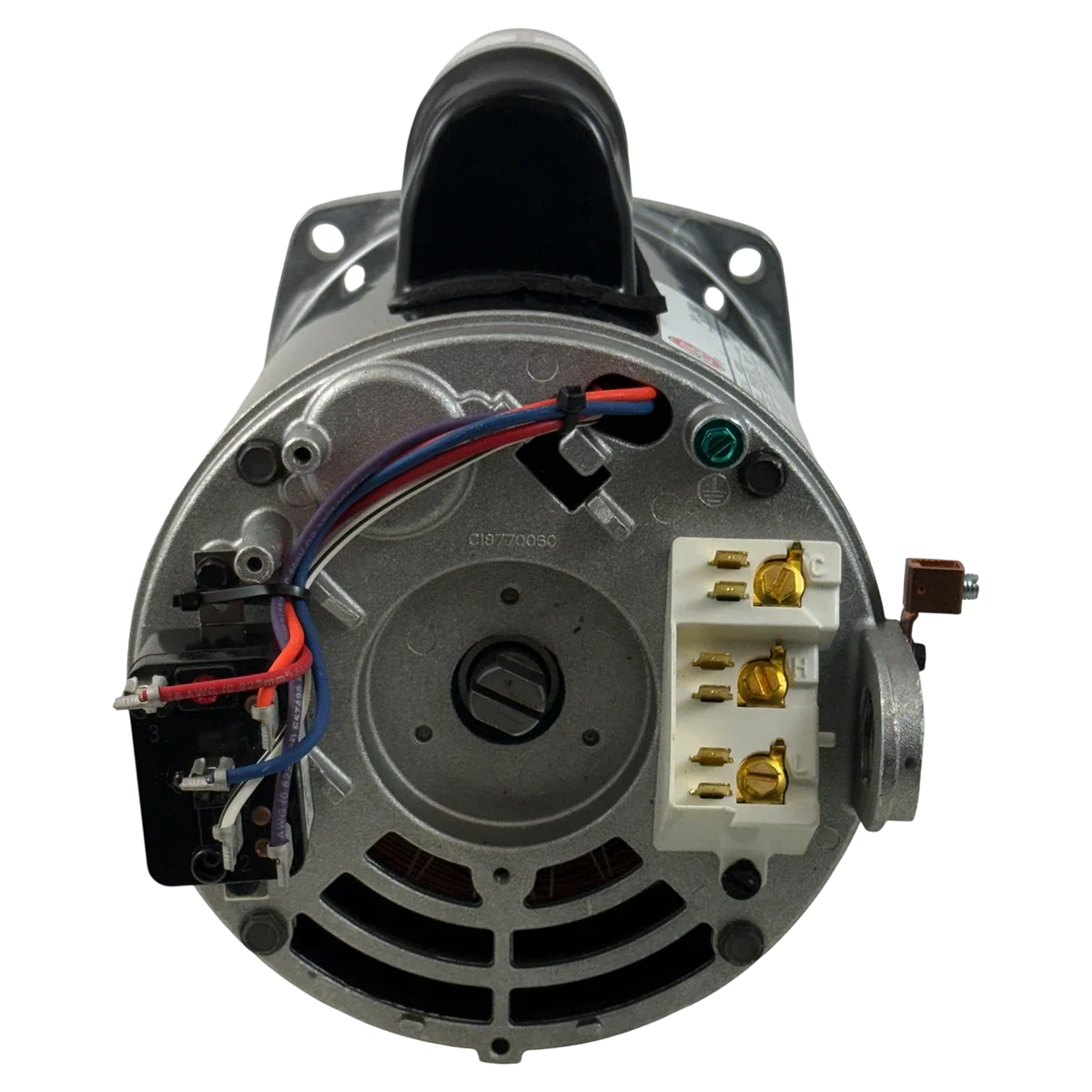 Nidec Motor Corp/US Motors 0.75HP 2-Speed 56Y Pool Motor (ASB2980) — back view