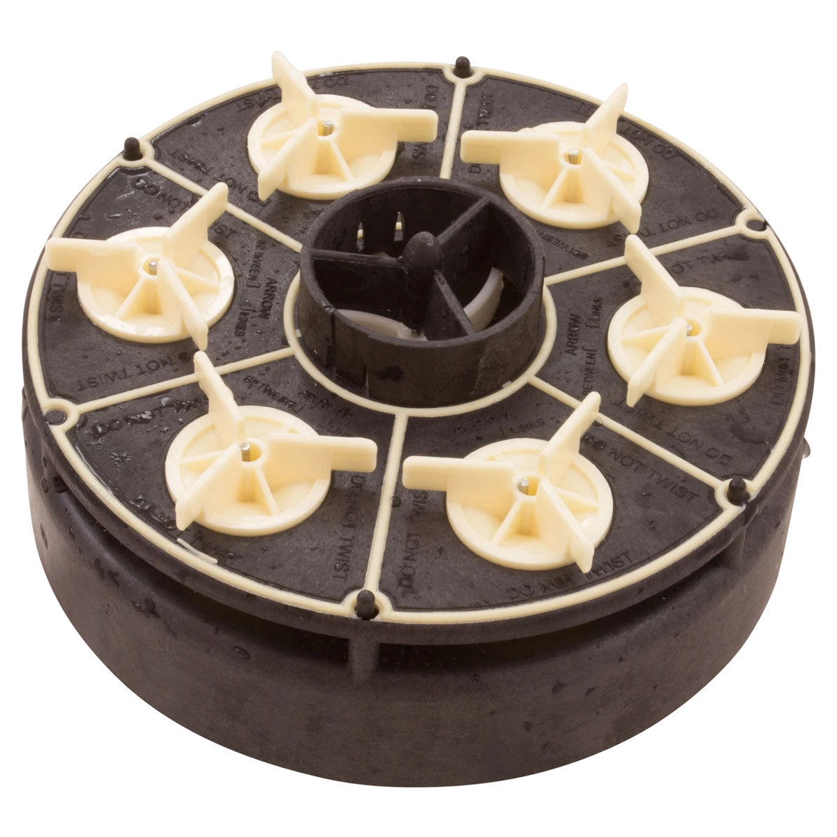 Paramount Leisure Industries In-Floor Cleaning 4-Port Gear Module (004-302-4406-00) — reverse view