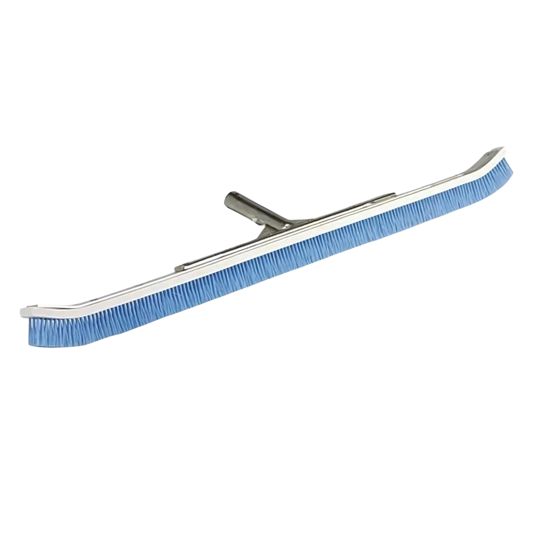 Pentair 24 inch aluminum back curved pool brush with blue nylon bristles R111342 #905