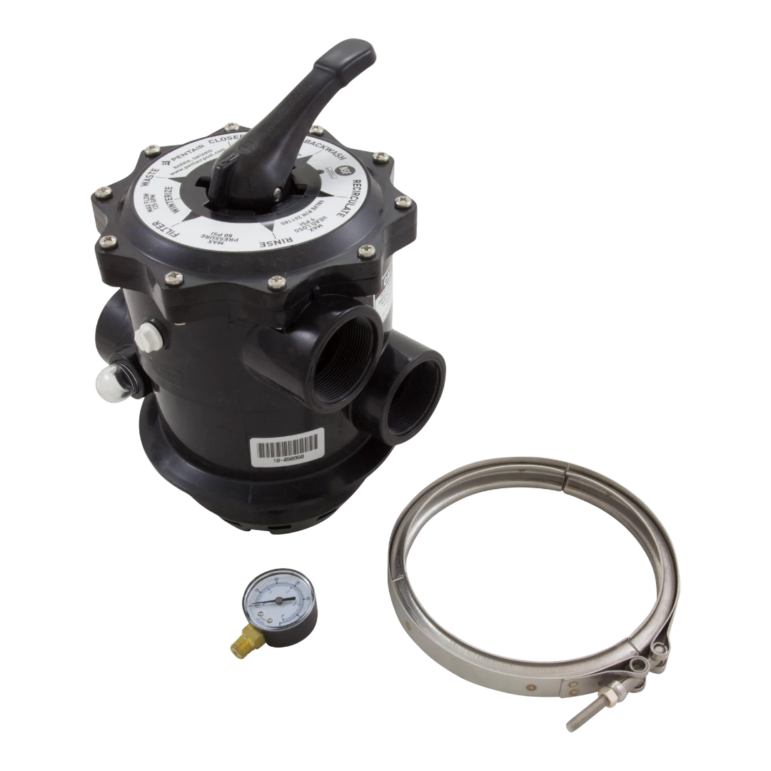 Pentair 261185 2-inch 6-way clamp style multiport valve for pool filters
