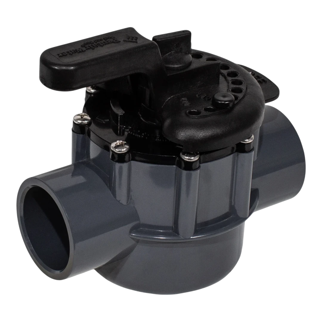Pentair 263038 2-Way PVC Diverter Valve 1.5 inch x 2 inch
