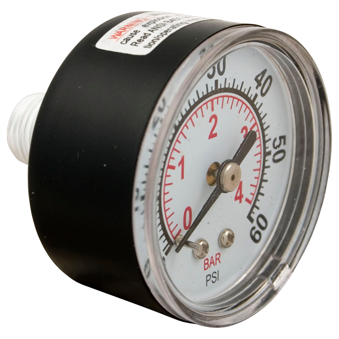 Pentair 2 inch 0-60 PSI pressure gauge for pool filters