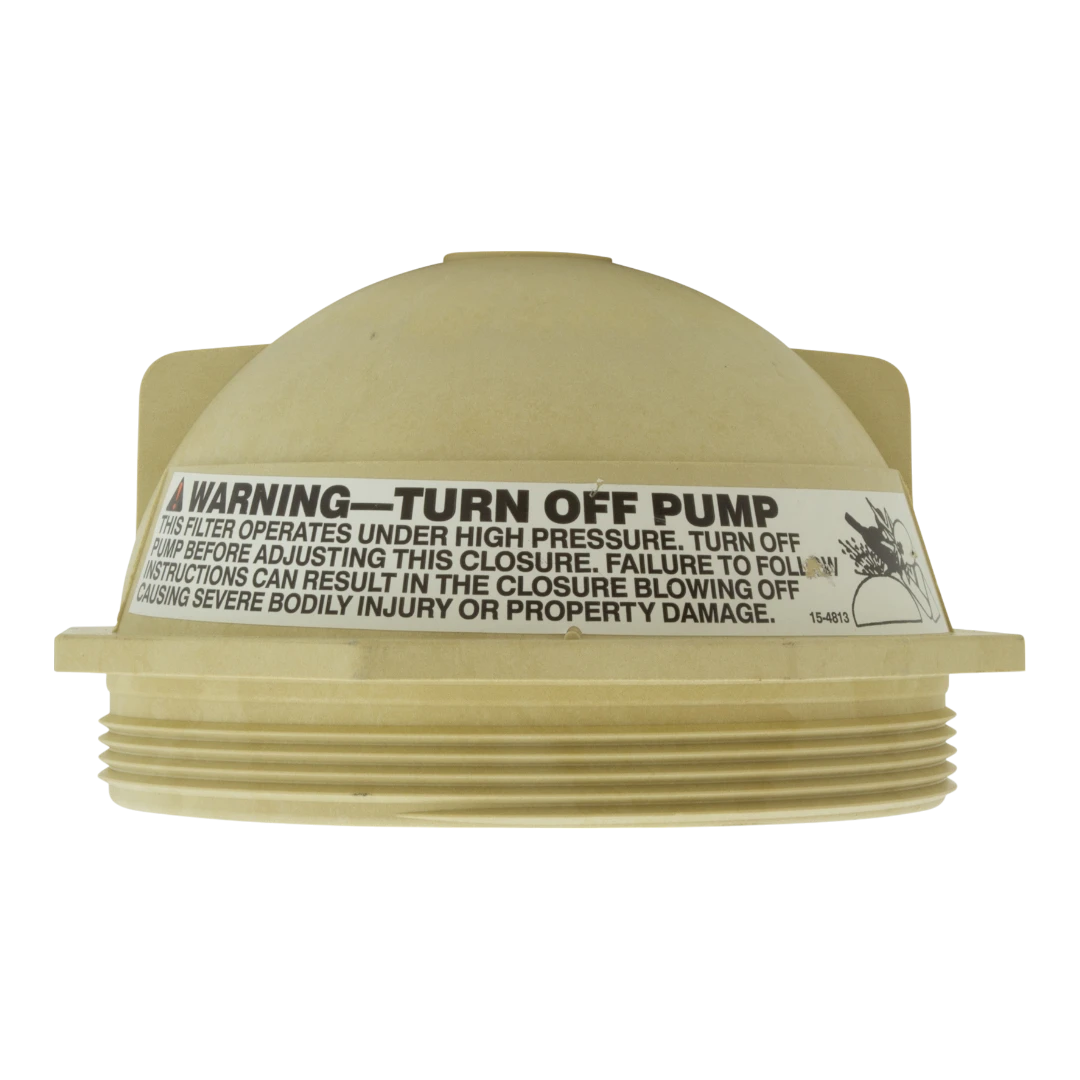 Pentair 6 inch V thread closure lid - front