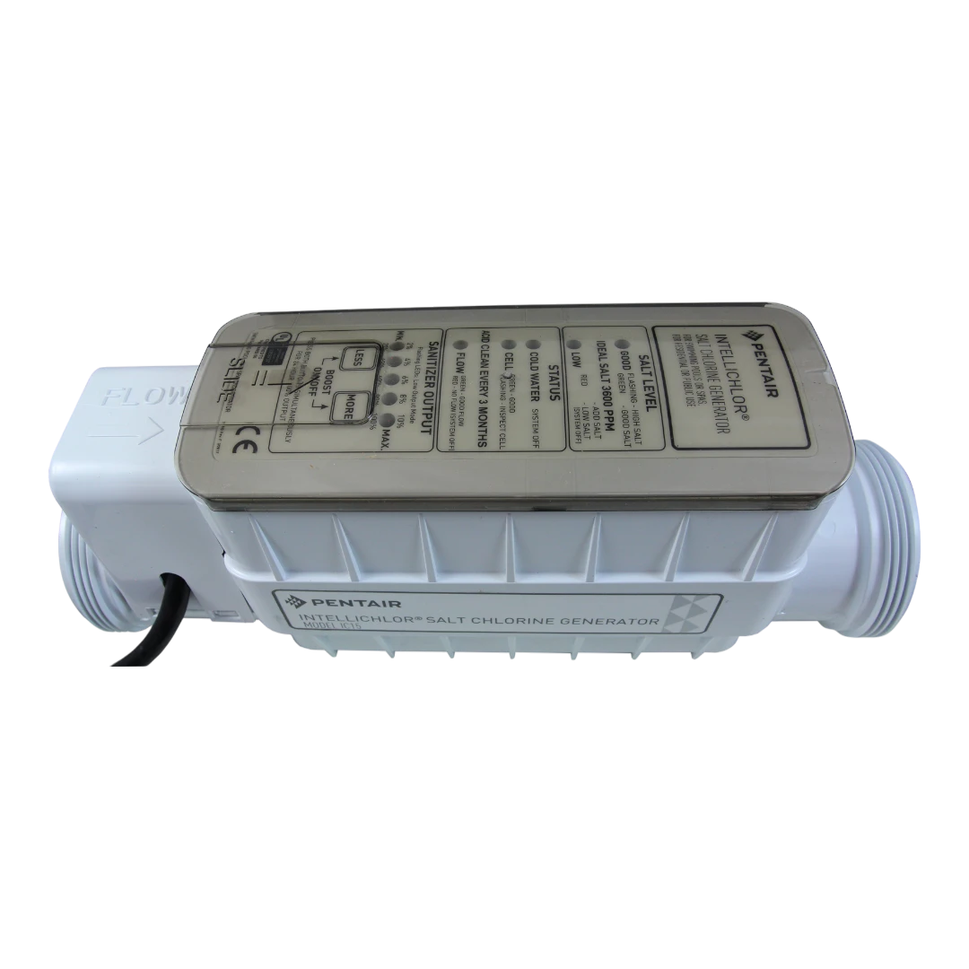 Pentair IntelliChlor IC15, Above Ground Salt Cell, Up to 15K Gallons, Top-View - EZ Pools