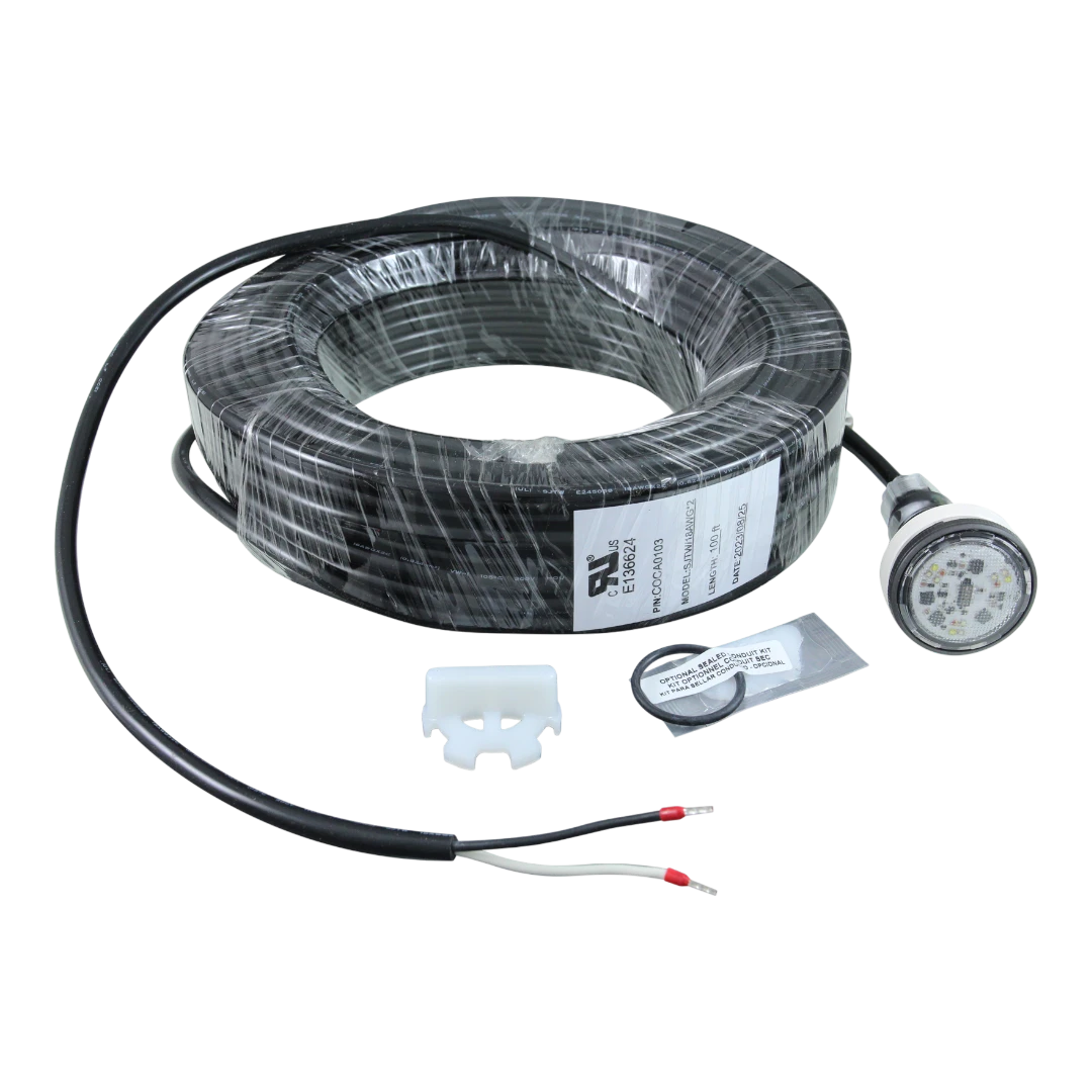 Pentair MicroBrite Color LED Pool Light with 100ft cord for vibrant pool illumination