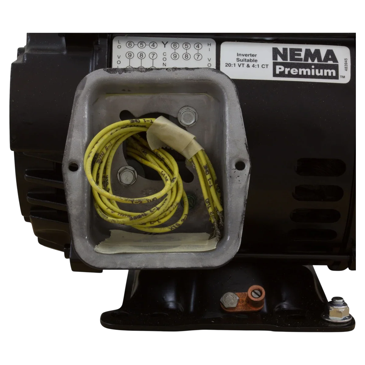 Pentair Pool Products EQ Series 3HP Pump Motor (357067S) — side view