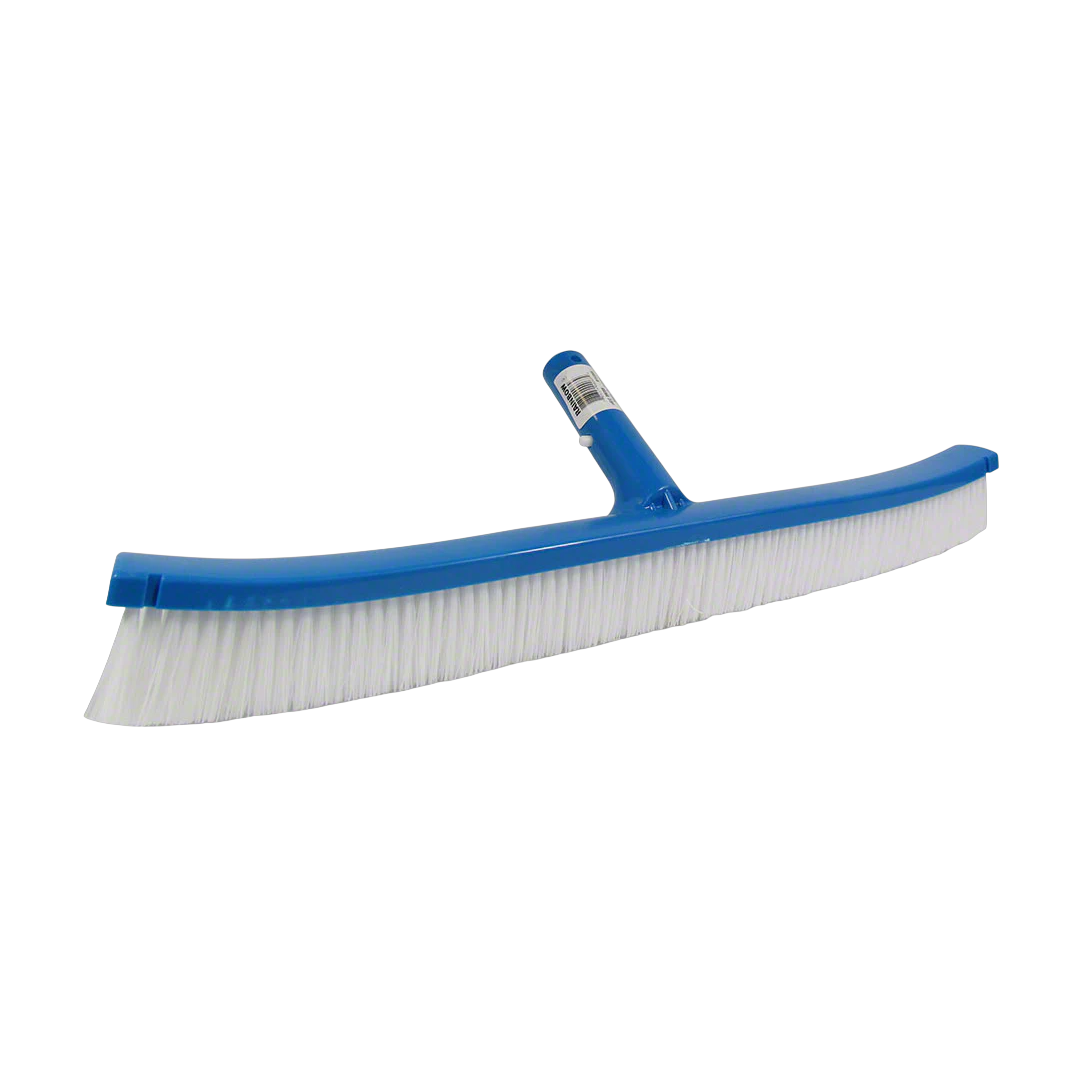 Pentair R111366 18 Inch Curved Pool Brush with White Polypropylene Bristles