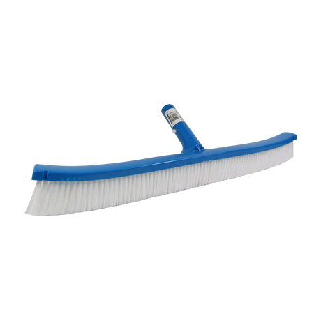 Pentair R111366 18 Inch Curved Pool Brush with White Polypropylene Bristles