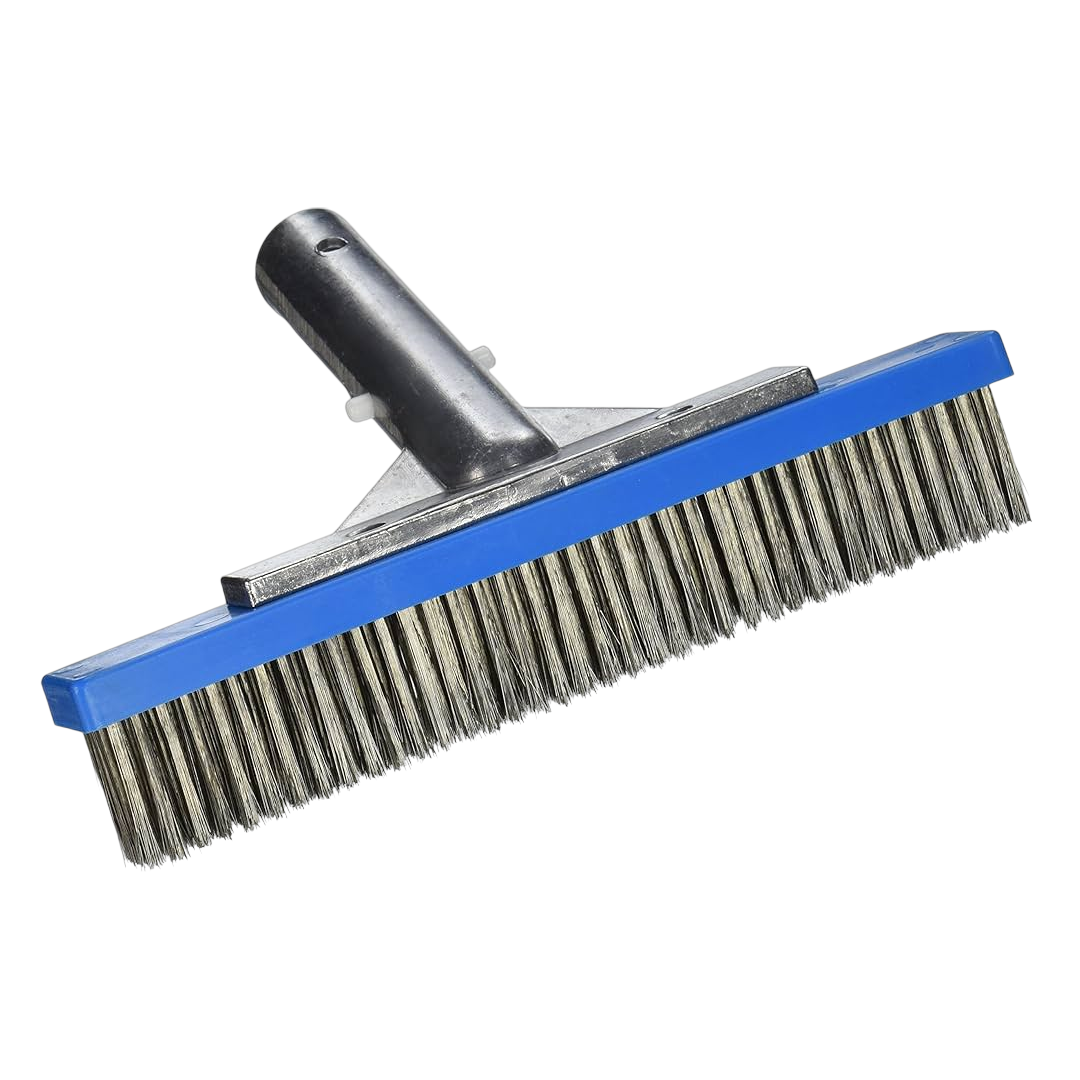 Pentair 9 inch Aluminum Back Stainless Steel Algae Brush for pool cleaning