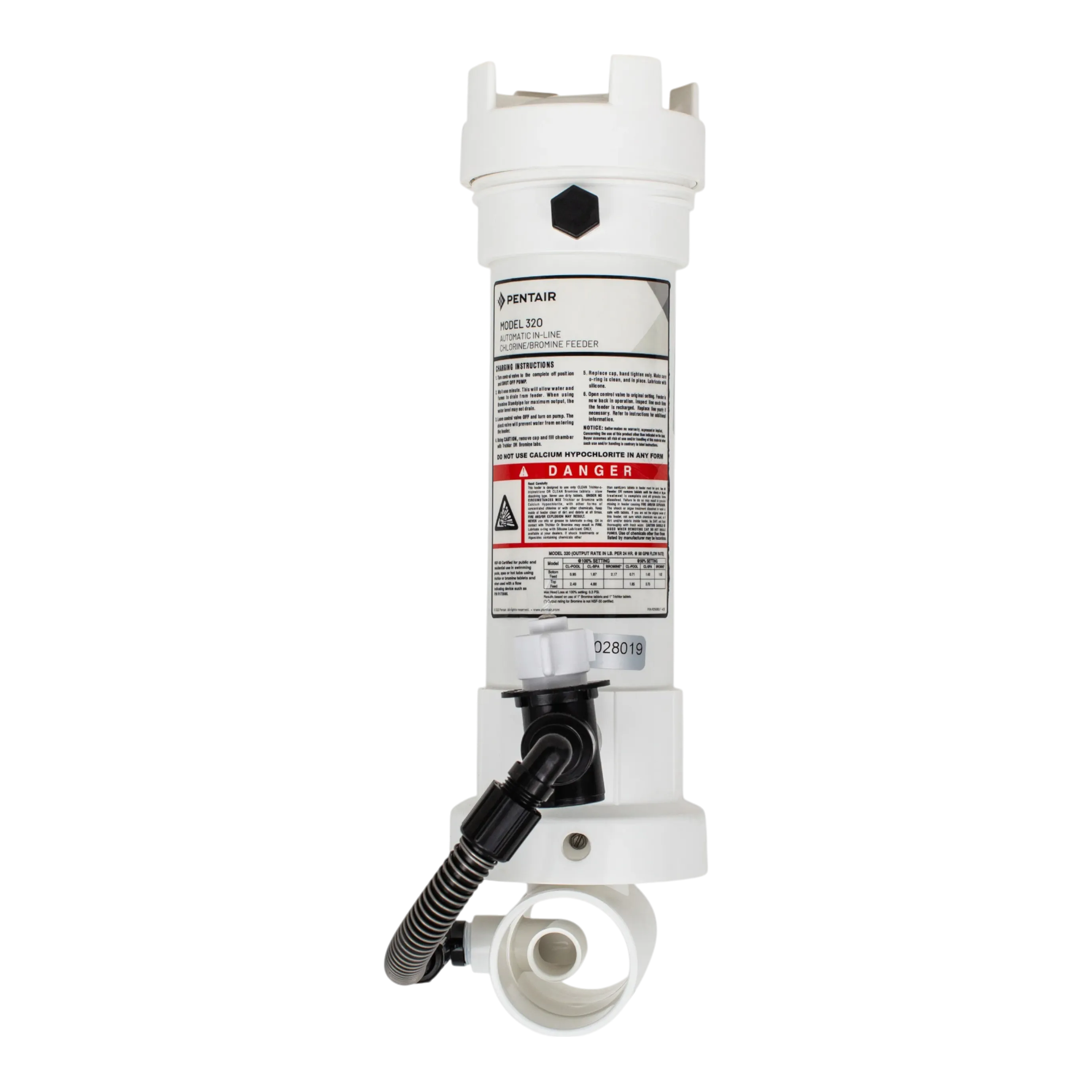 Alimentatore Automatico Per Cloro/bromo 320 Per Piscina: Compatibile Rainbow 320, Con Valvola E Scarico, 1 Anno Garanzia - 6