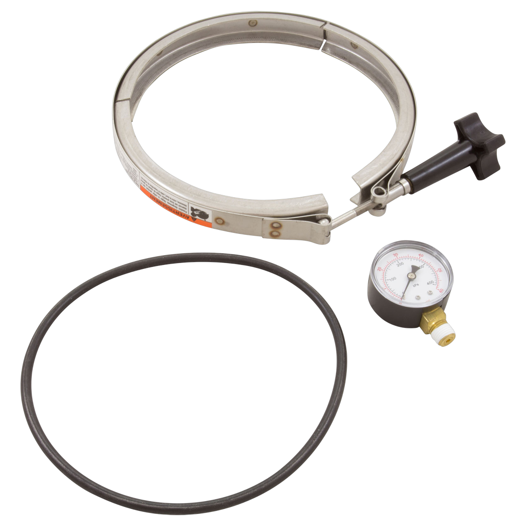 WC119-87 Pentair clamp assembly kit with O-ring and pressure gauge