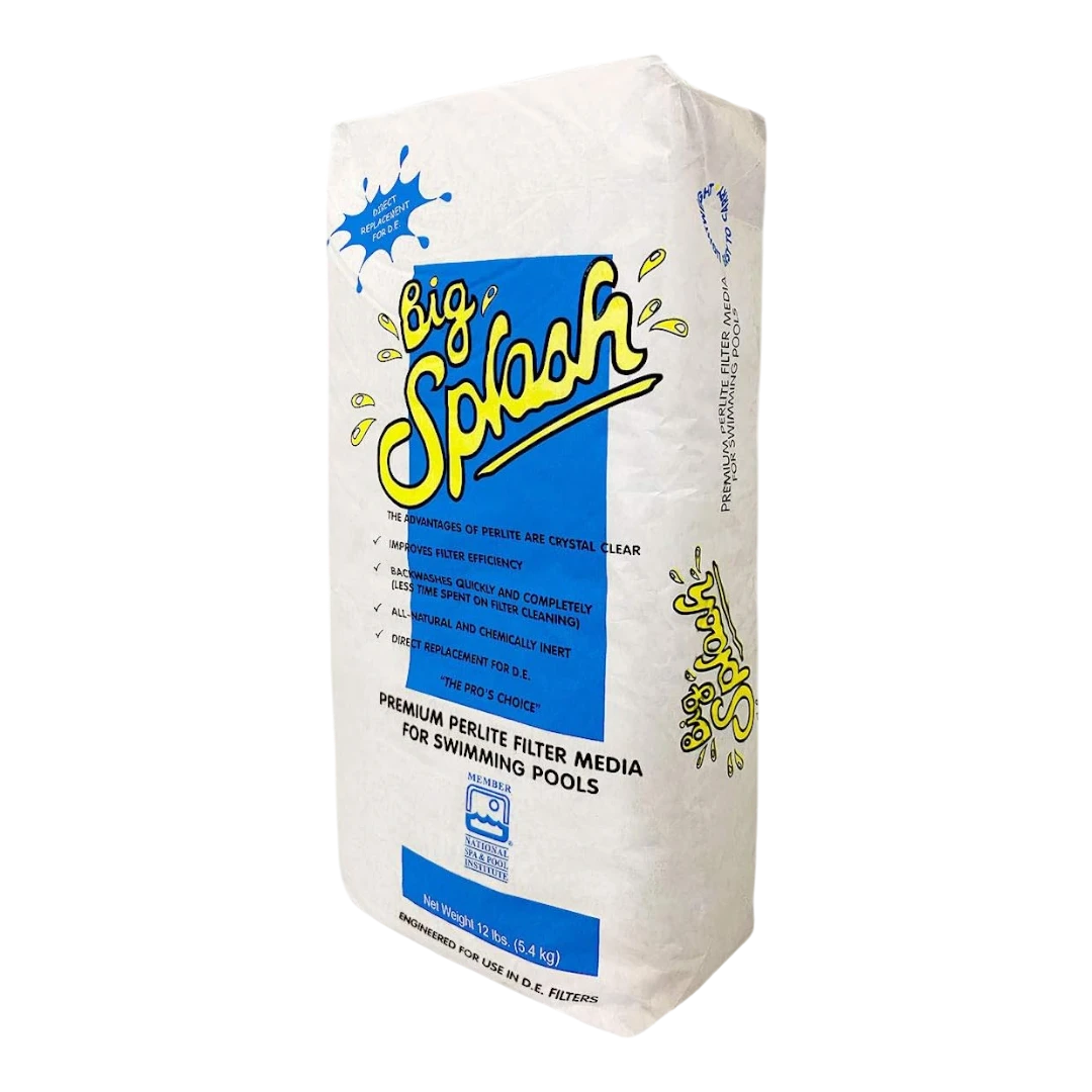 perlite filter media for swimming pools, 12.5lb bag