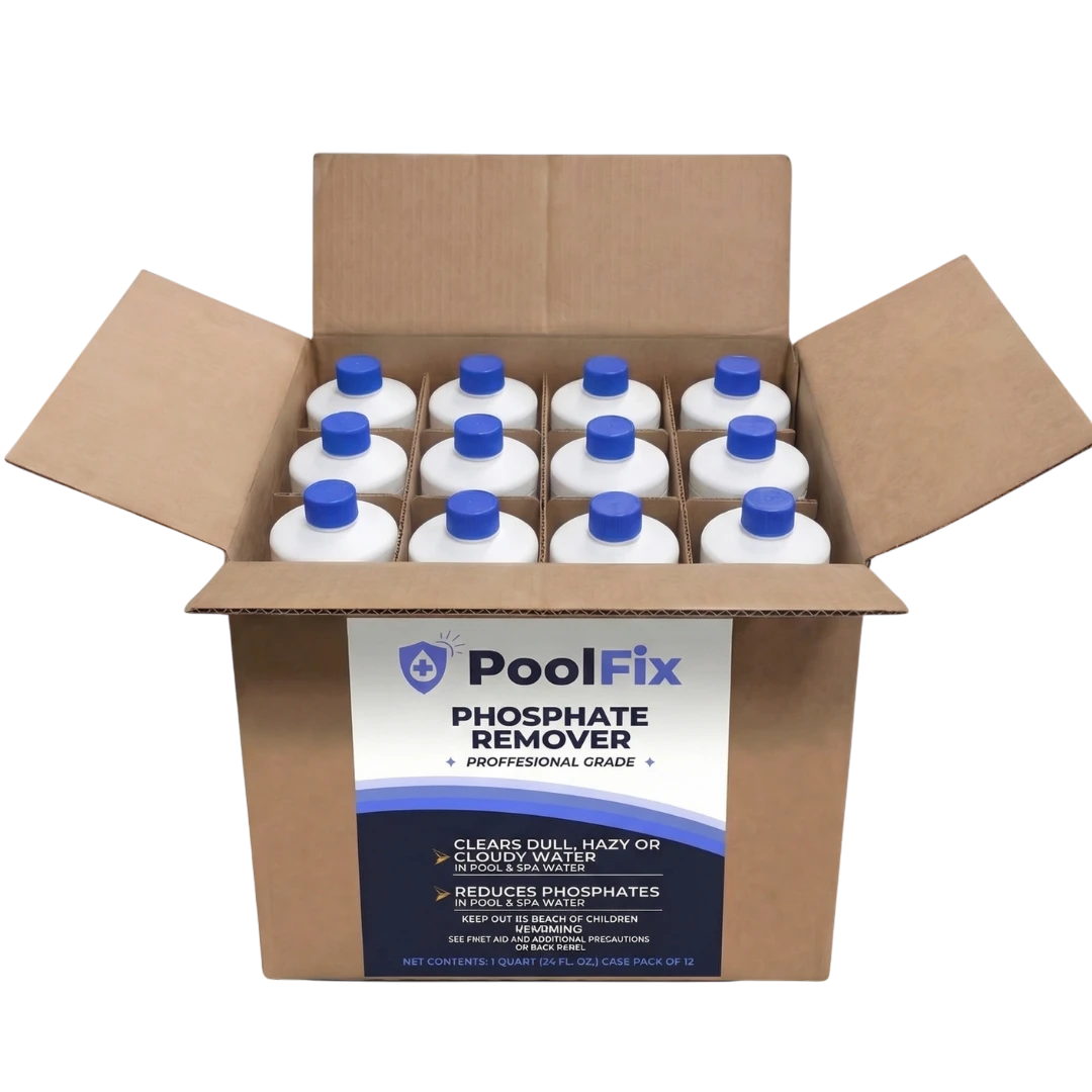 PoolFix Phosphate Remover – Reduces Phosphates for Clear Pool Water (1 Qt)