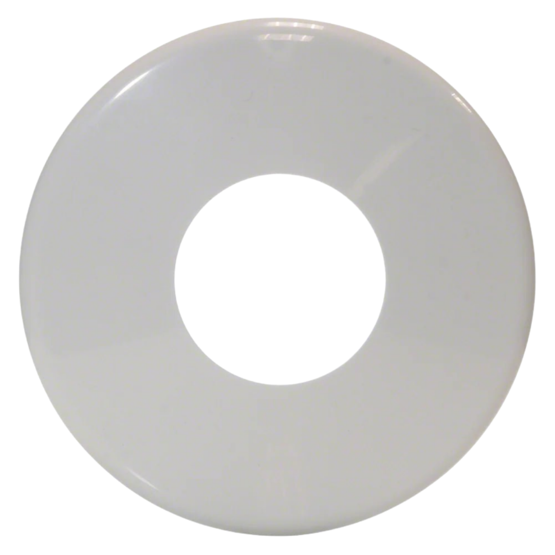Plastic Escutcheon Plate 5 Inches - 1.90 Inch O.D. - White
