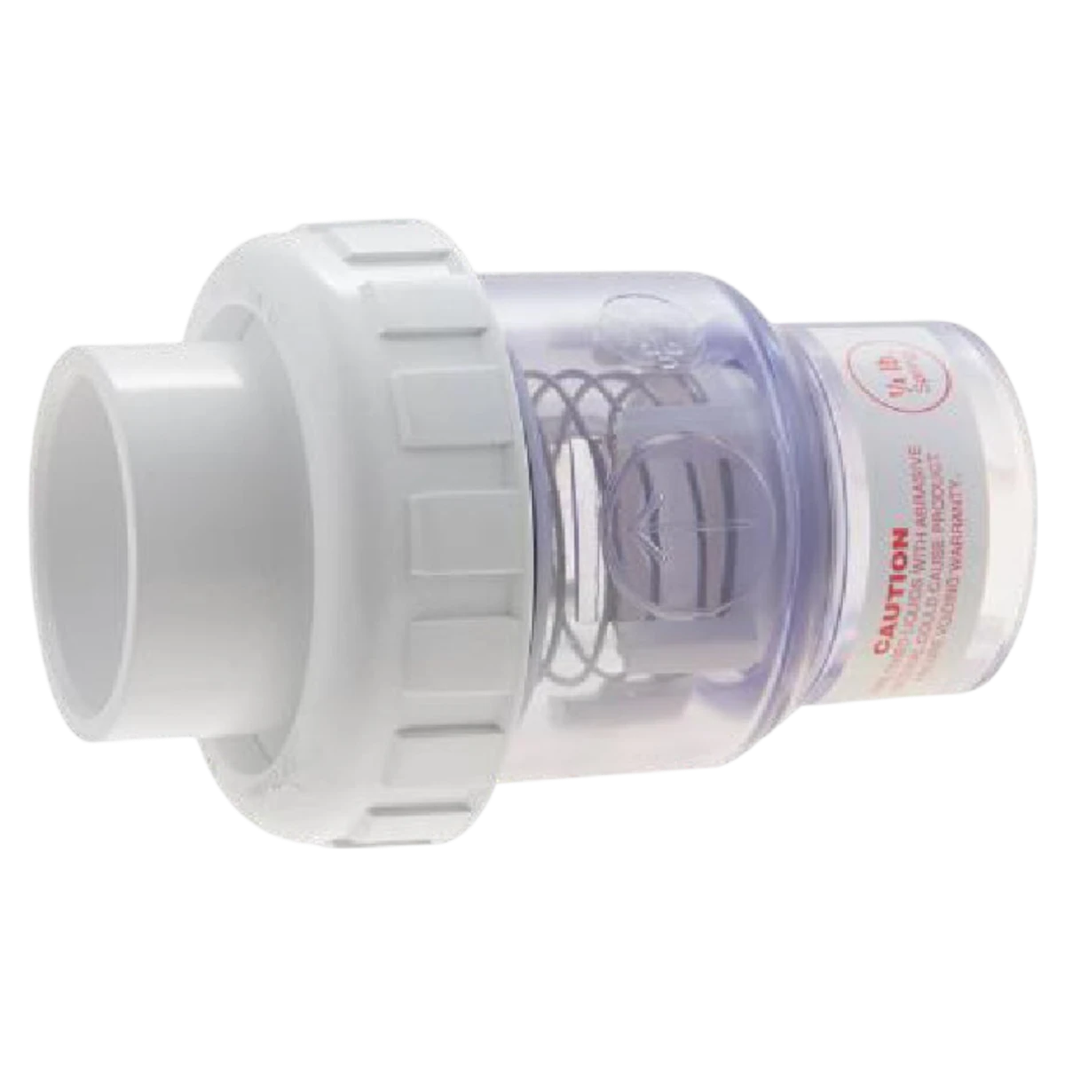 Praher Plastics 2" Union Check Valve Clear (200-CVC-025)