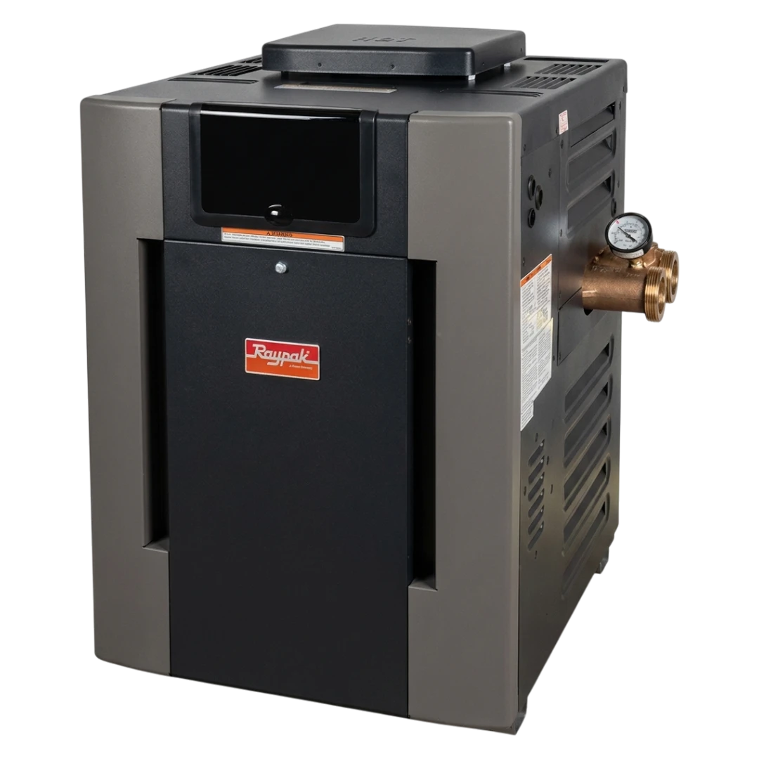Raypak 406A Digital ASME Natural Gas Pool & Spa Heater, 399,000 BTU, Cupro-Nickel