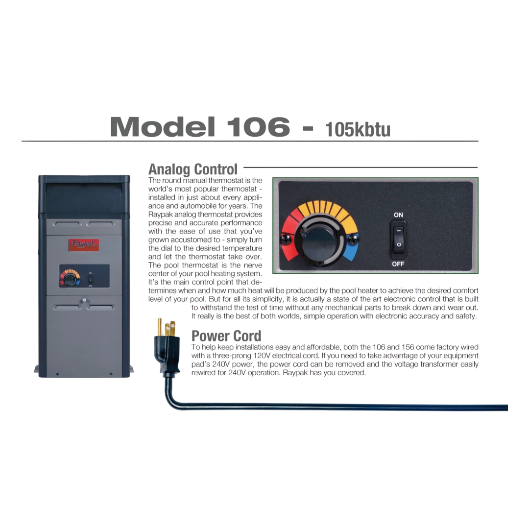 RayPak 106A - 105k BTU Detail Page