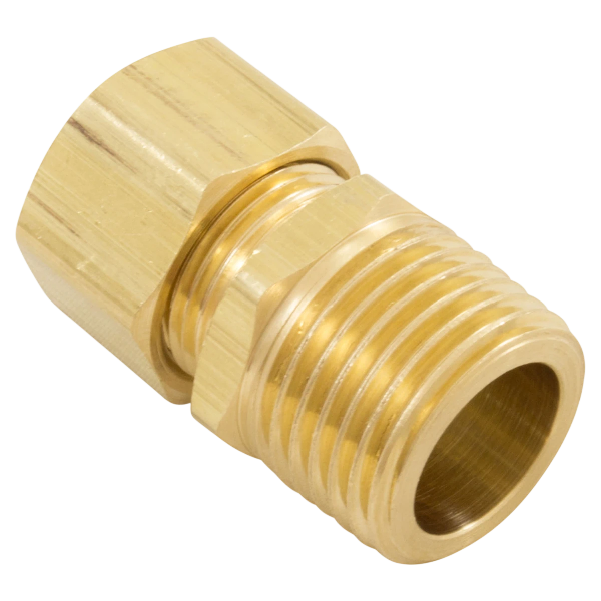 Rola-Chem Brass Injection Fitting (527158) — assembled reverse view