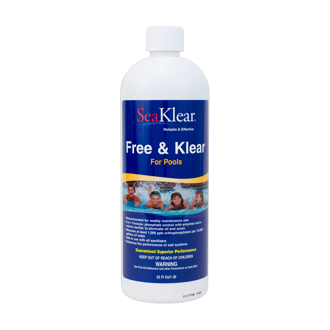 SeaKlear Free & Klear 3-in-1 pool clarifier bottle