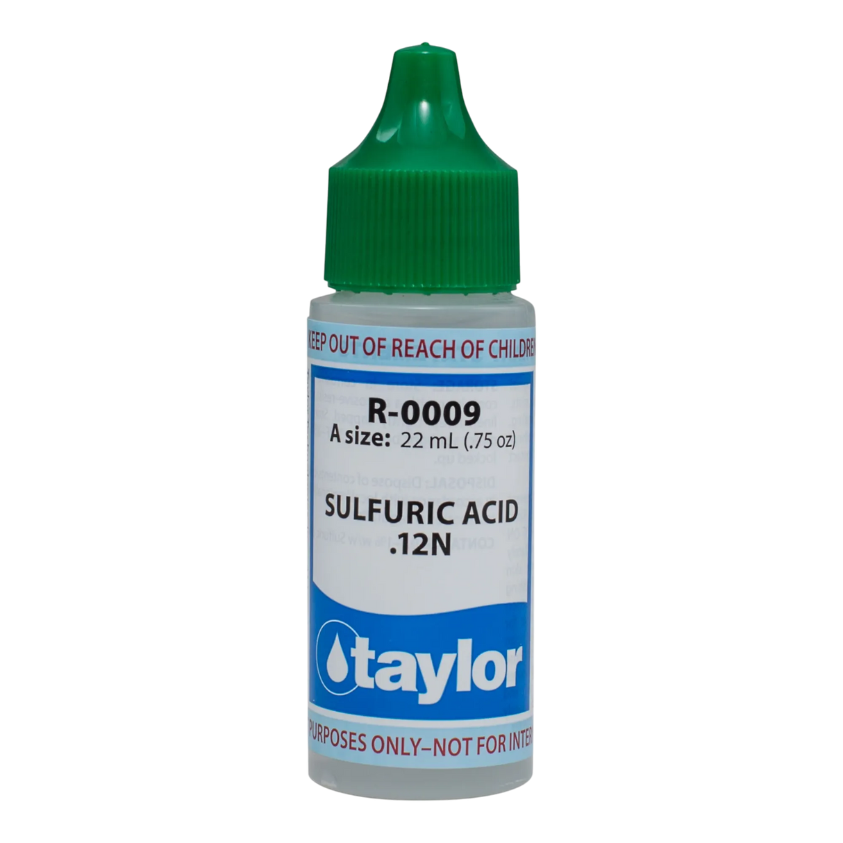 Taylor R-0009 Sulphuric Acid .12N, R-0009-A, .75oz oz bottle