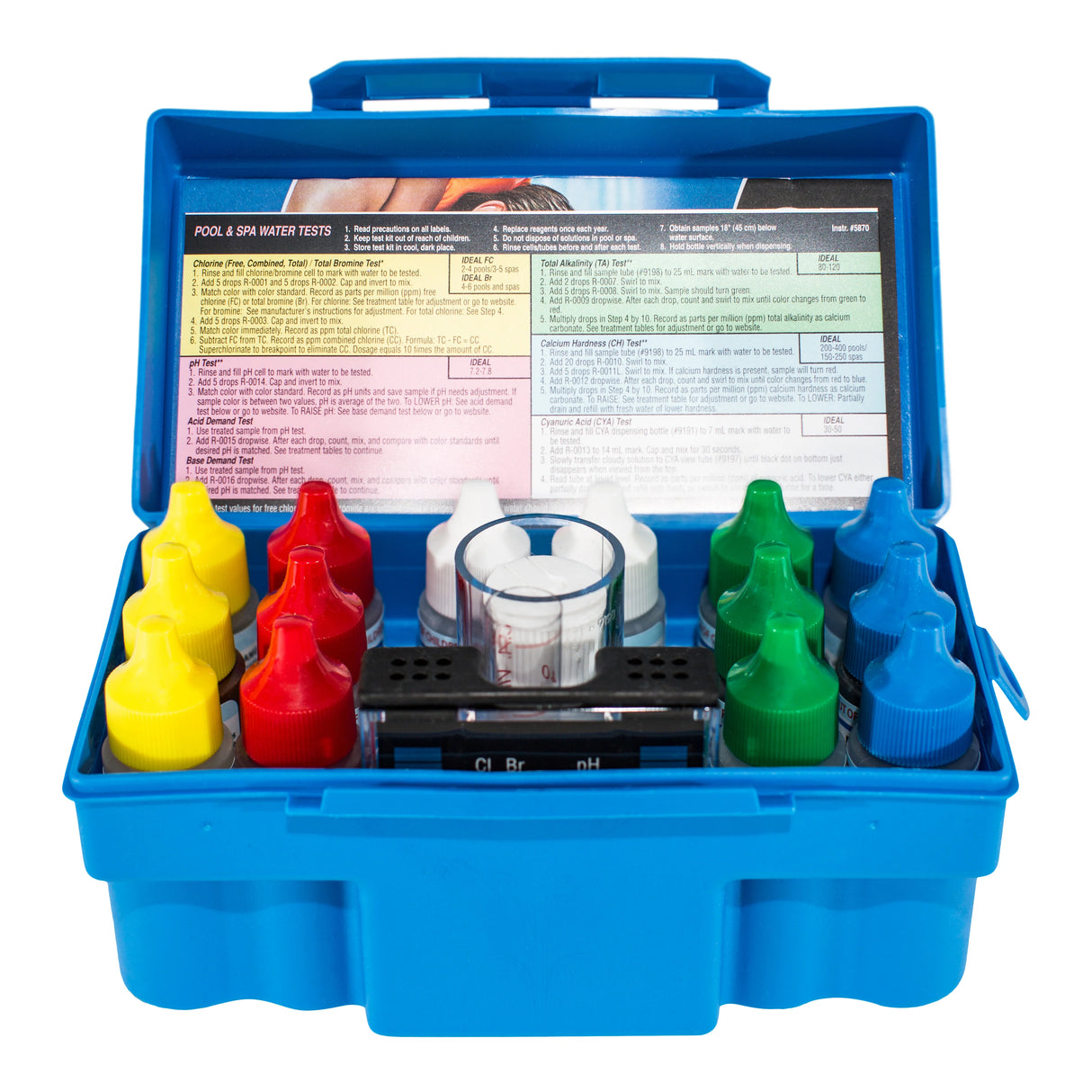 Taylor Technologies K-1005 9‑Way Pool/Spa Test Kit