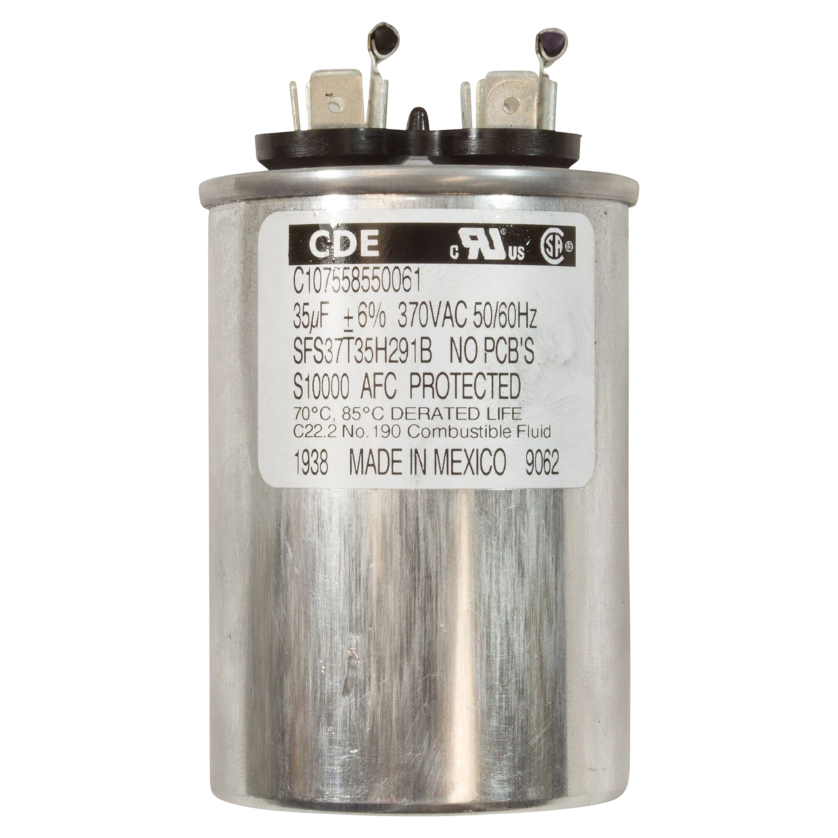 US Motors Aqua-Shield C-Face Pump Motor (ASB130) — product label