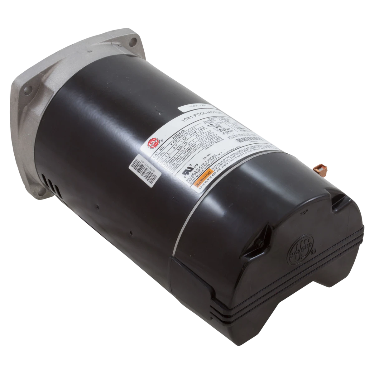 US Motors Aqua-Shield Pump Motor 1 HP 56Y (ASB848) — reverse view