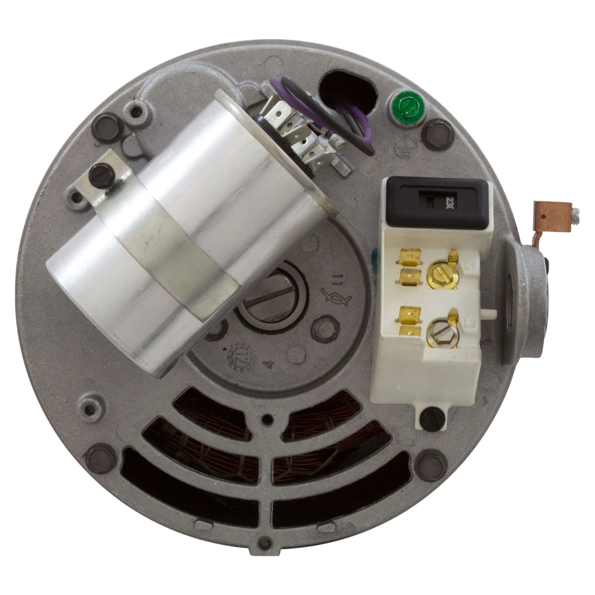 US Motors Aqua-Shield Pump Motor 1 HP 56Y (ASB848) — shaft reverse view
