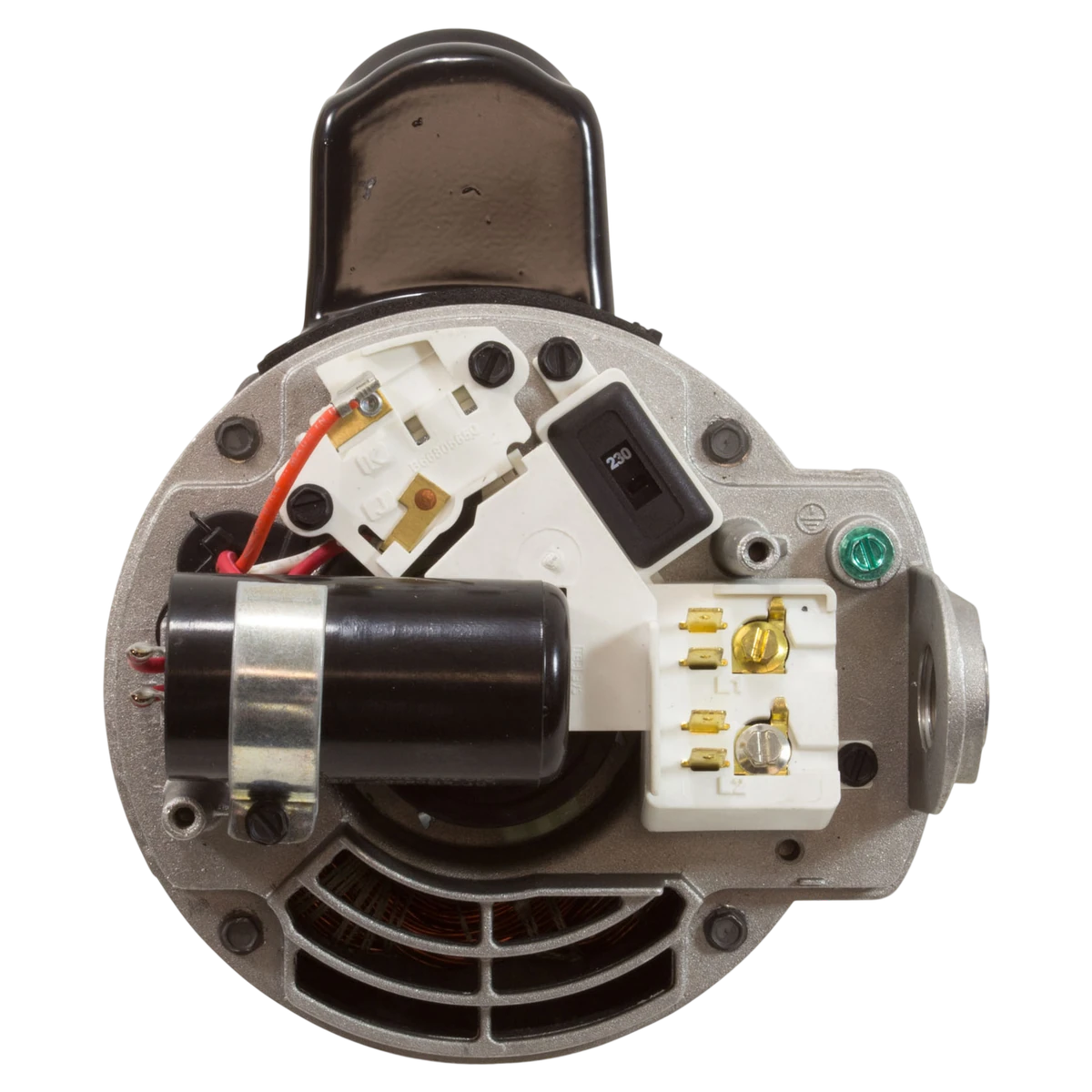 US Motors Aqua-Shield Pump Motor 2.25 HP 56J C-Flange (AST225) — shaft reverse view