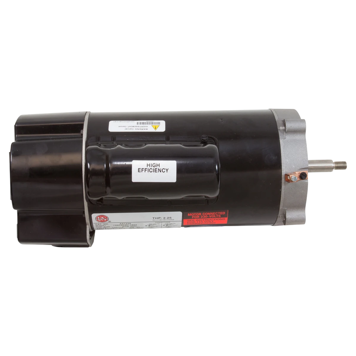 US Motors Aqua-Shield Pump Motor 2.25 HP 56J C-Flange (AST225) — top view