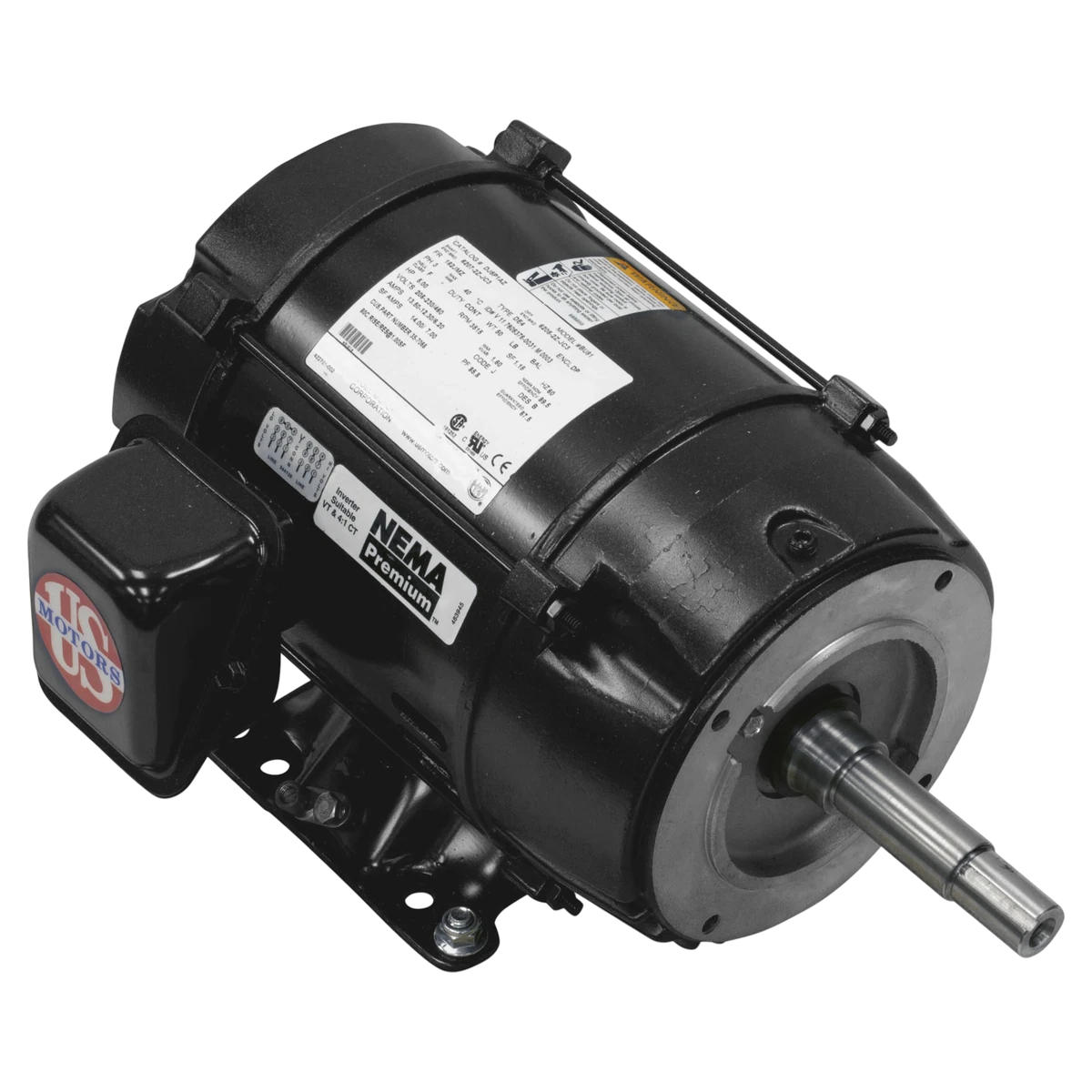 US Motors Pentair EQ Series 5 HP Three-Phase Motor (EEQK500)