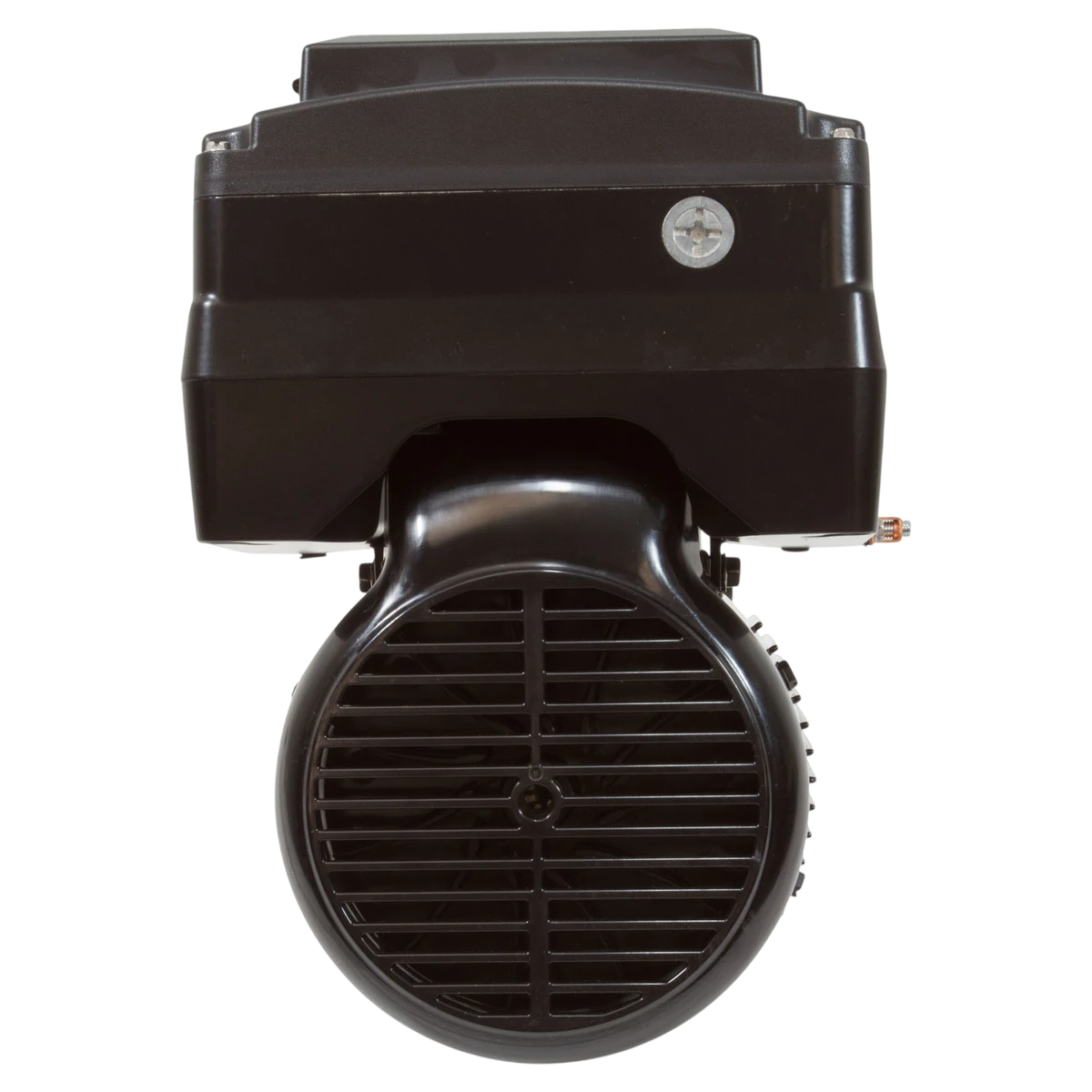 US Motors Neptune Variable Speed Motor 2.7 HP C-Face (NPTT270) — shaft reverse view