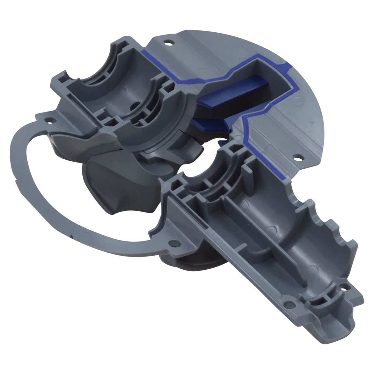 Zodiac MX6 Middle Engine Housing w/Ramp & Seals (R0566900) — bottom reverse view