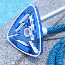Deluxe Clear Triangular Weighted Vac Head w/Swivel - EZ Pools