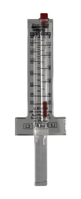 F-300 Acrylic Flowmeter for 2-1/2 Inch Schedule 40/80 Horizontal Pipe - 29-150 GPM - EZ Pools