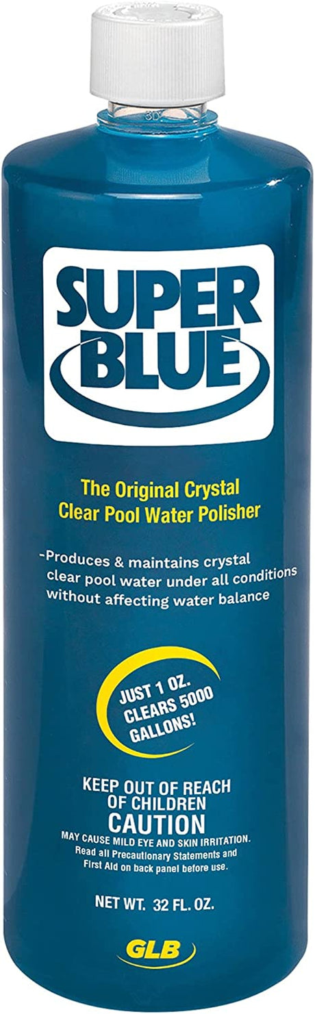 GLB® Super Blue Liquid Clarifier for Pool (1 QT) - EZ Pools