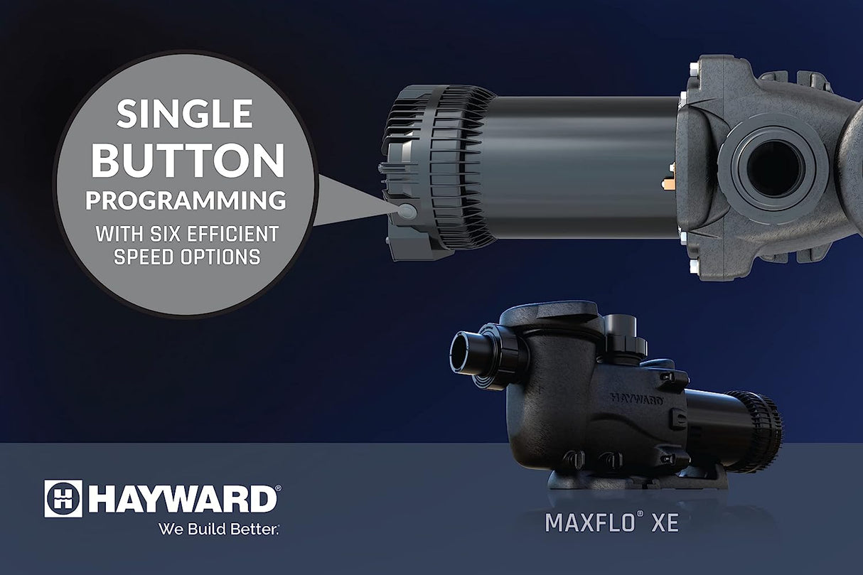 Hayward MaxFlo® XE Ultra-High Efficiency Multi-Speed Pool Pump | 1.65 Total HP 230V/115V | W3SP2310X15XE - EZ Pools