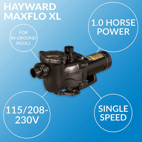 Hayward MaxFlo XL 1HP Pool Pump | 115/230V | W3SP2307X10 - EZ Pools
