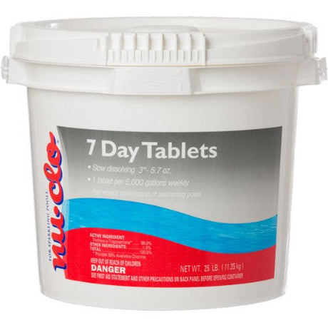 Nu-Clo® 3" Chlorine Tabs | 25LB - EZ Pools